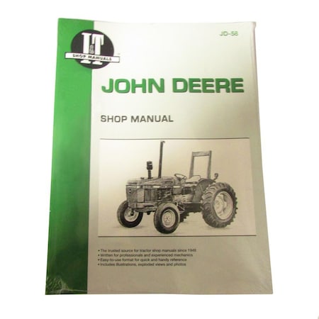 Aftermarket IAndT Shop Manual Fits JD 58 Fits John Deere 2150 2155 2255 2350 2355 2550 2555 JD58